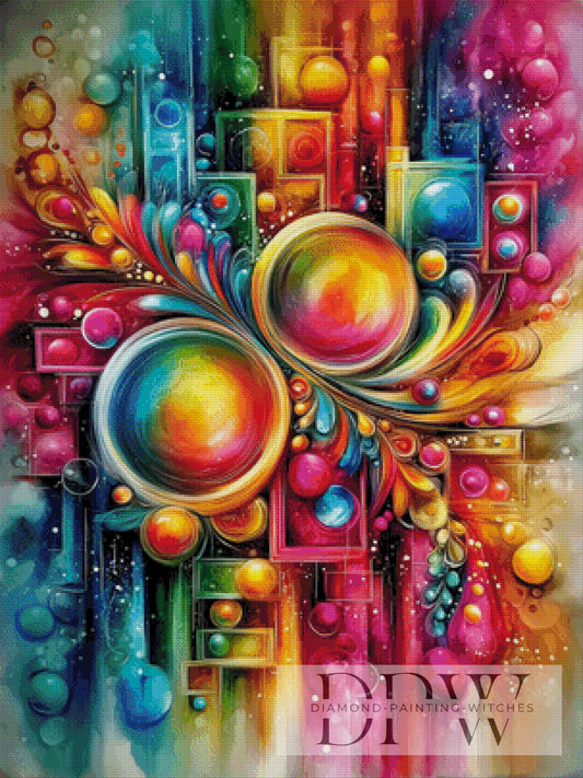Abstrakte Kugelwelt by CleoDora mit 400 Farben