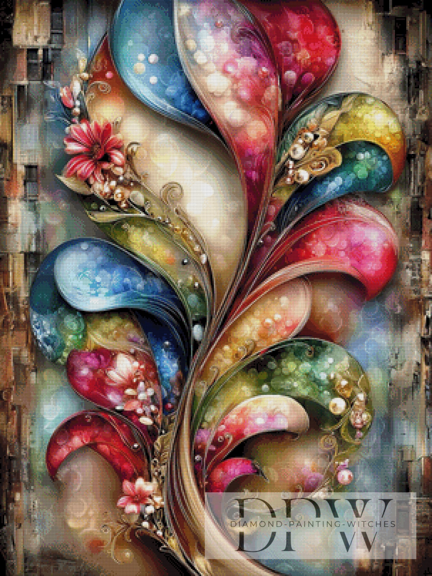 Trivora by CleoDora 75x100cm mit 370 Farben DPW-6152