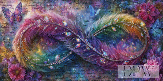 Feathers of Infinity by Pixxel Pics 120x60cm mit 300 Farben DPW-6171