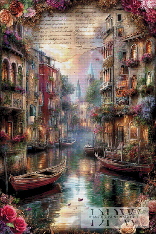 Vintage Venedig II by ellufija 80x120cm mit 300 Farben DPW-6175