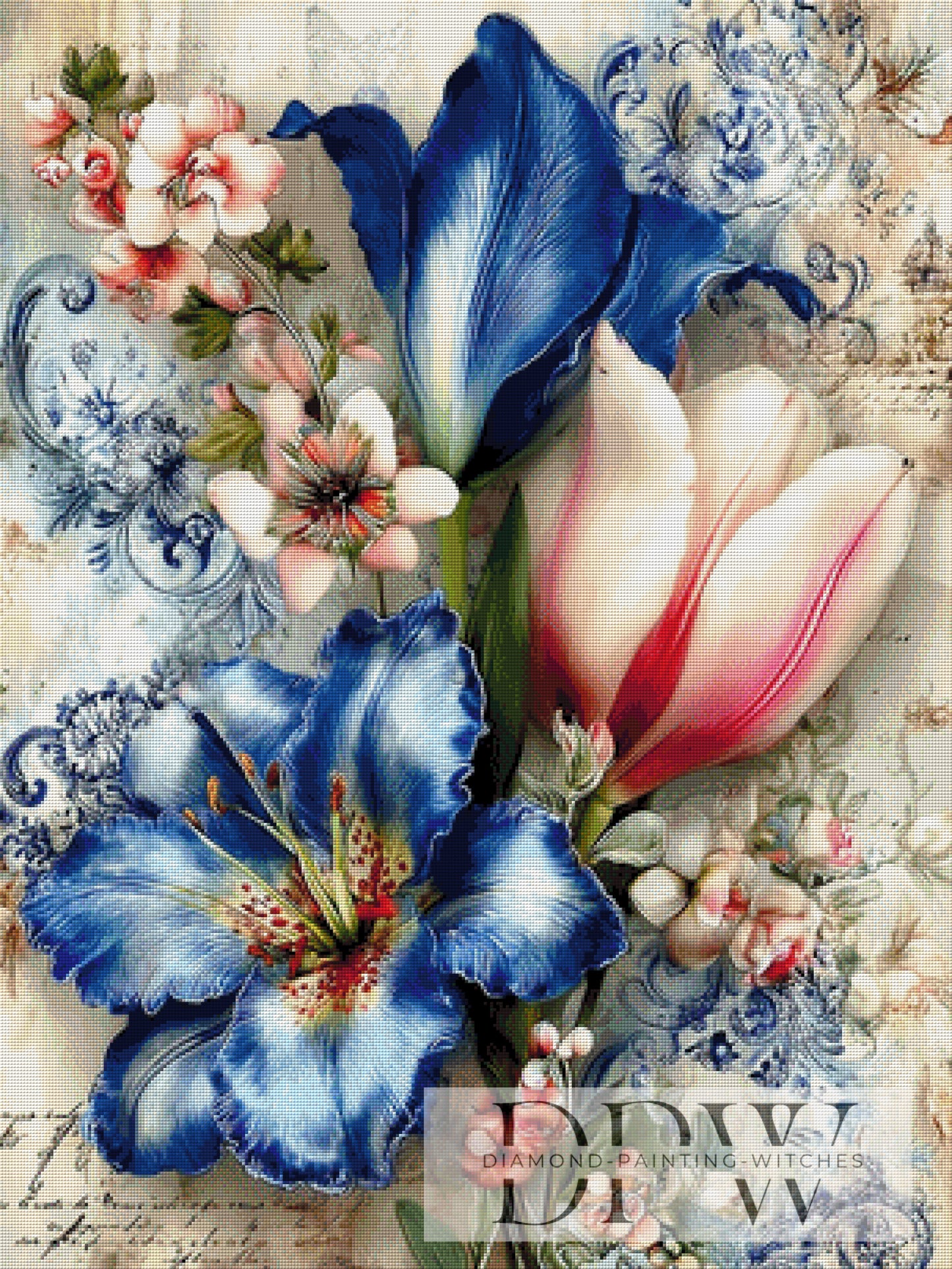 Royal Bloom III by CleoDora 75x100cm mit 270 Farben DPW-6199 (Kopie) (Kopie)