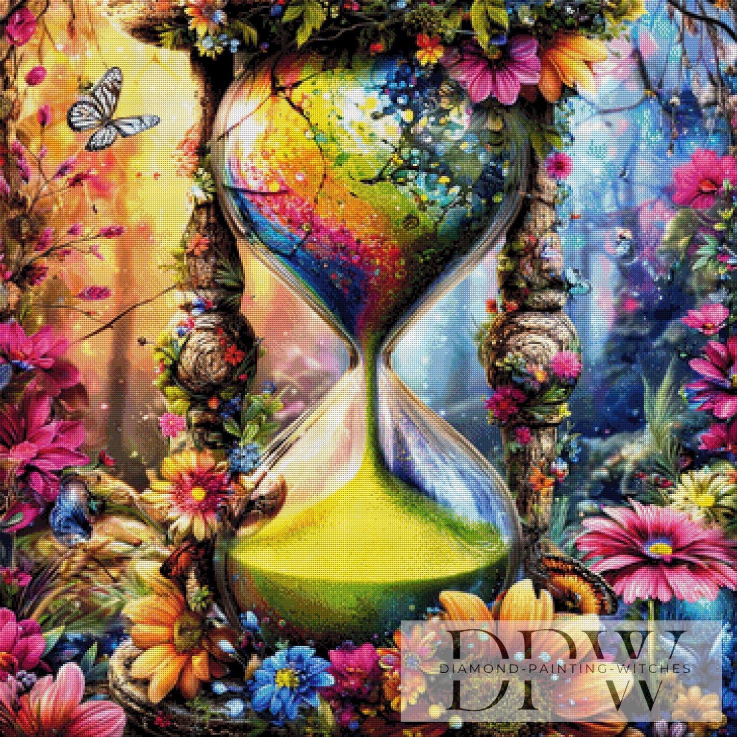 Symphonie der Vergänglichkeit by theA.art 90x90cm mit 447 Farben DPW-6214