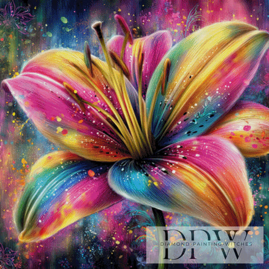 Regenbogen Lilie by theA.art mit 420 Farben