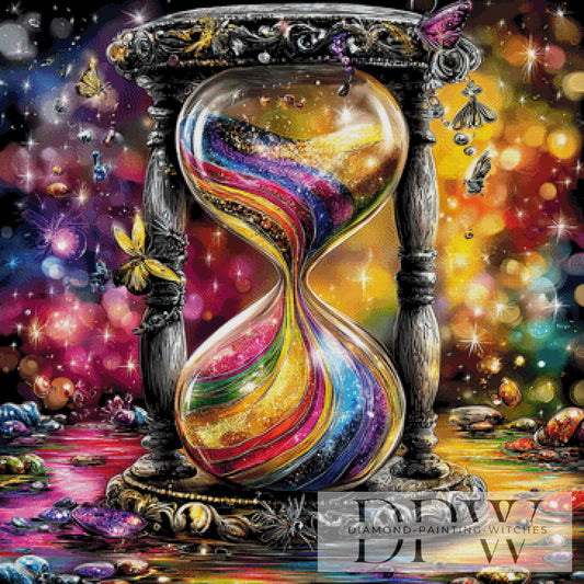 Sanduhr der Farben by theA.art 90x90cm mit 447 Farben DPW-6227