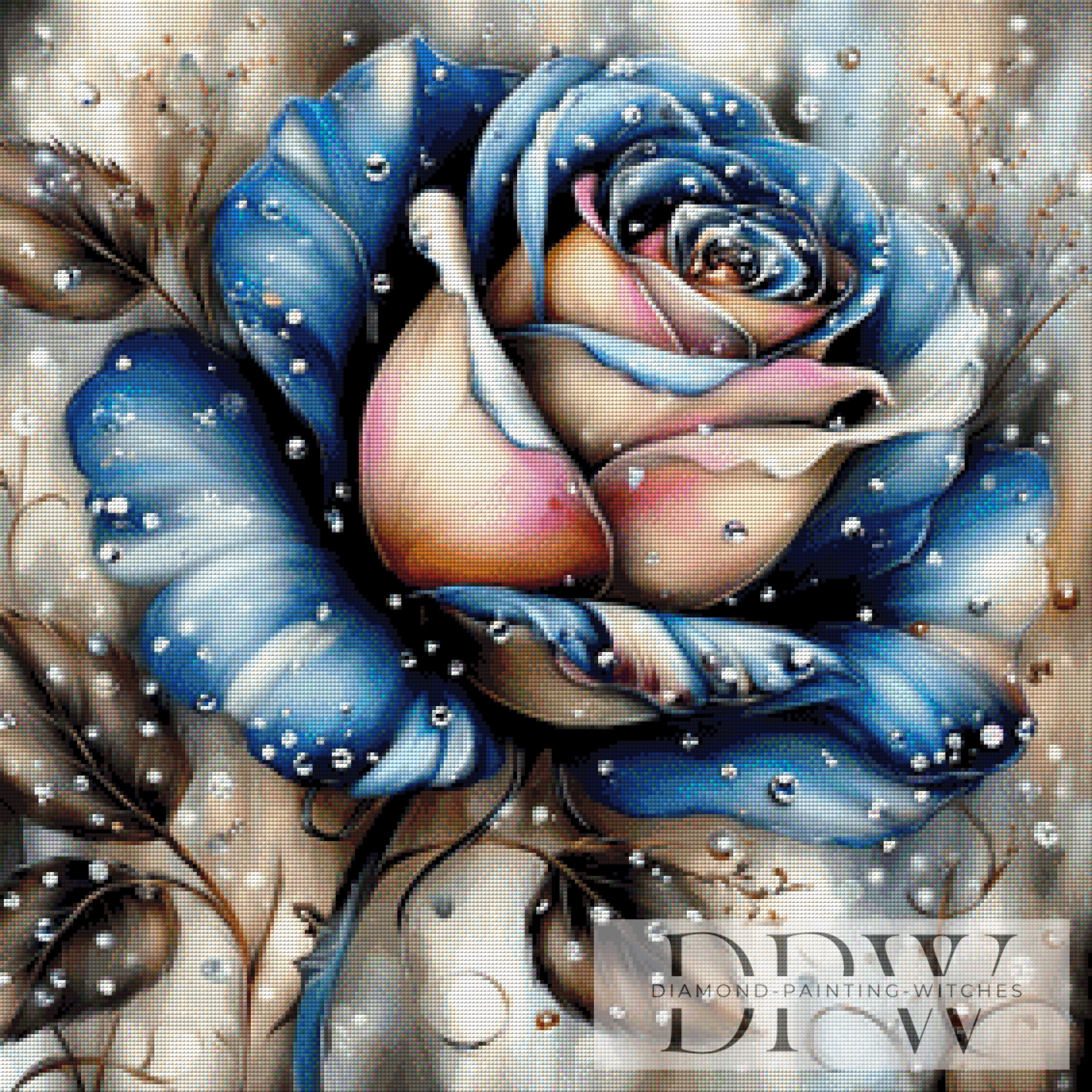 Winterrose by theA.art 70x70 220 Farben