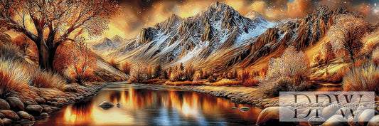 Goldene Berge by theA.art 150x50cm mit 220 Farben DPW-6237