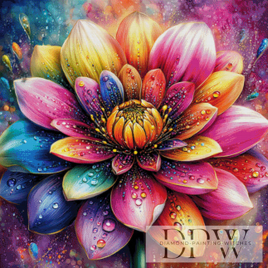 Nexablüte by theA.art 80x80cm mit 370 Farben DPW-6241