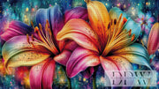 Farbige Lilienbombe by theA.art mit 380 Farben