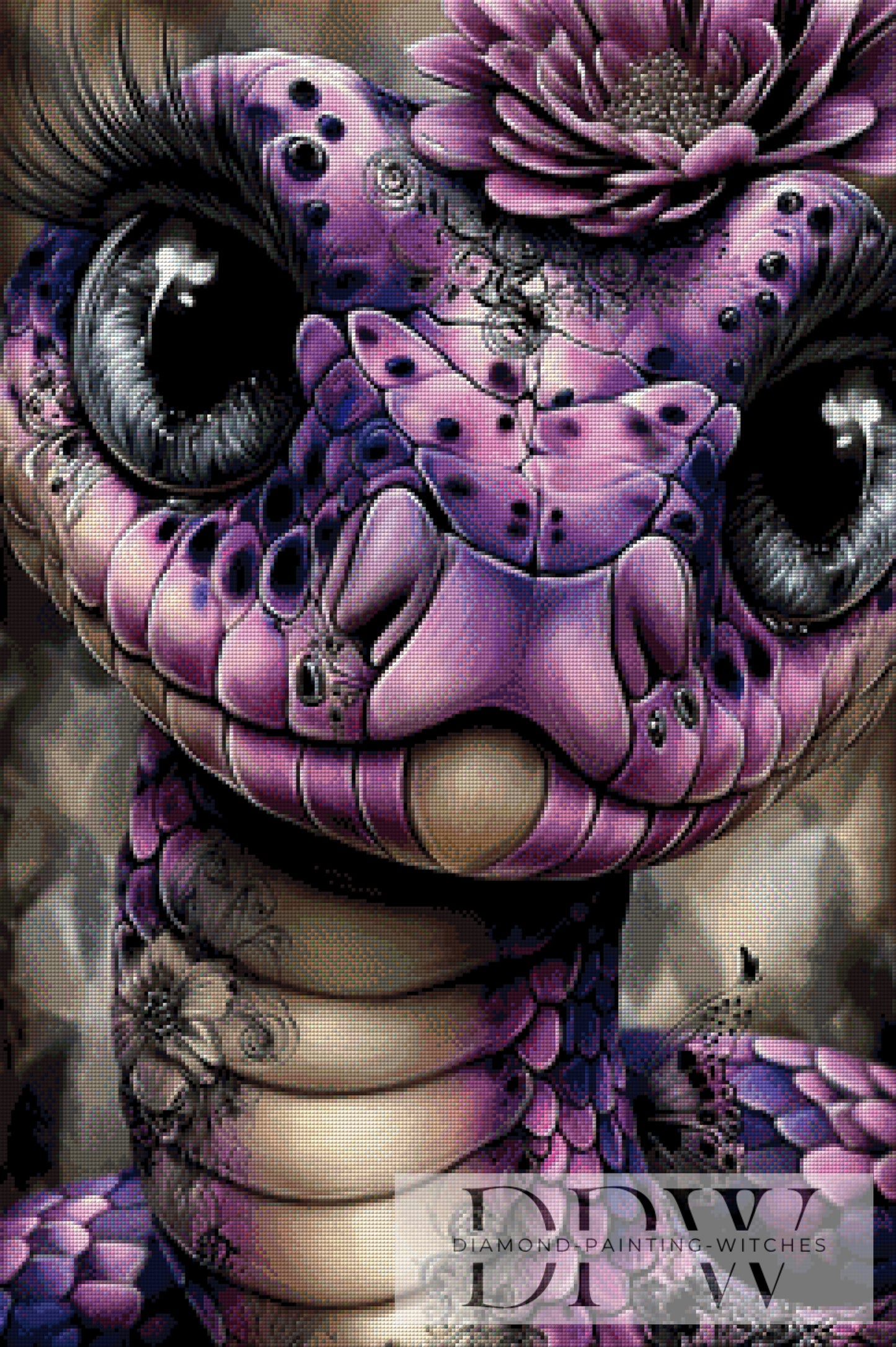Purple snake by theA.art 60x90cm mit 130 Farben DPW-6244