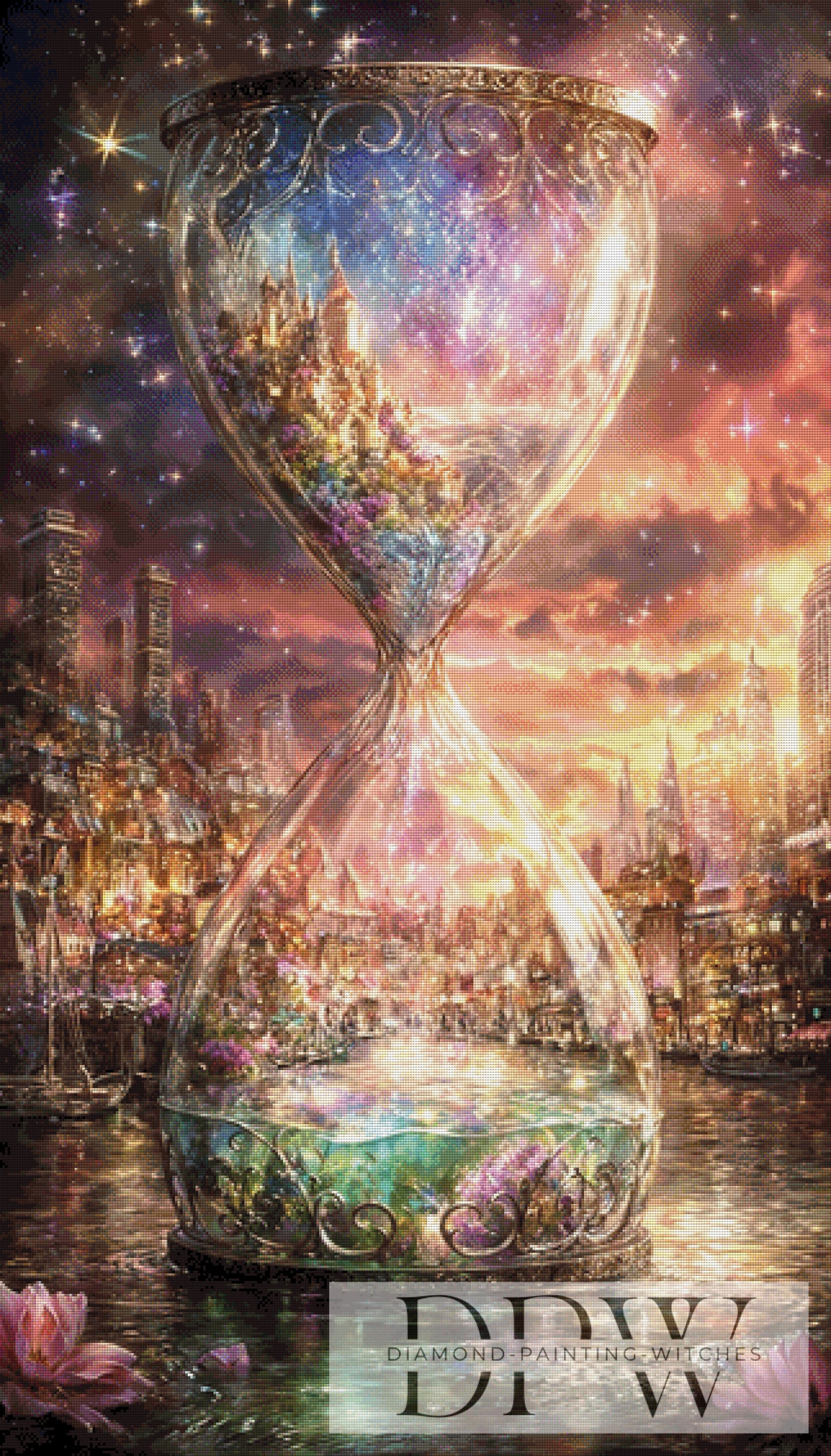 Stadt der Zeit by ellufija 80x140cm mit 270 Farben DPW-6269