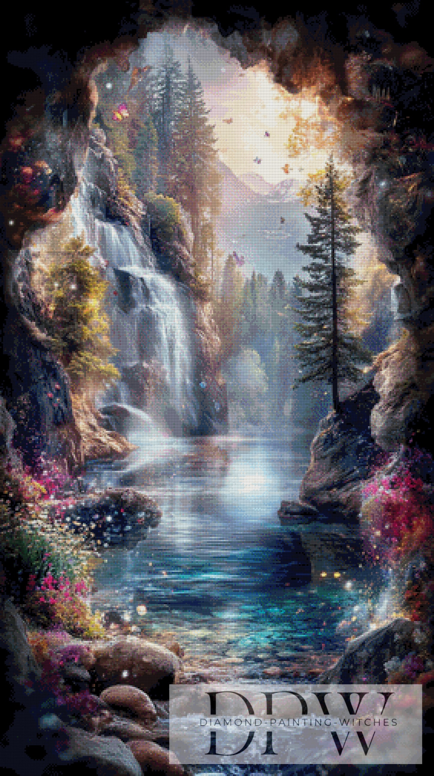 Am Wasserfall by ellufija mit 260 Farben