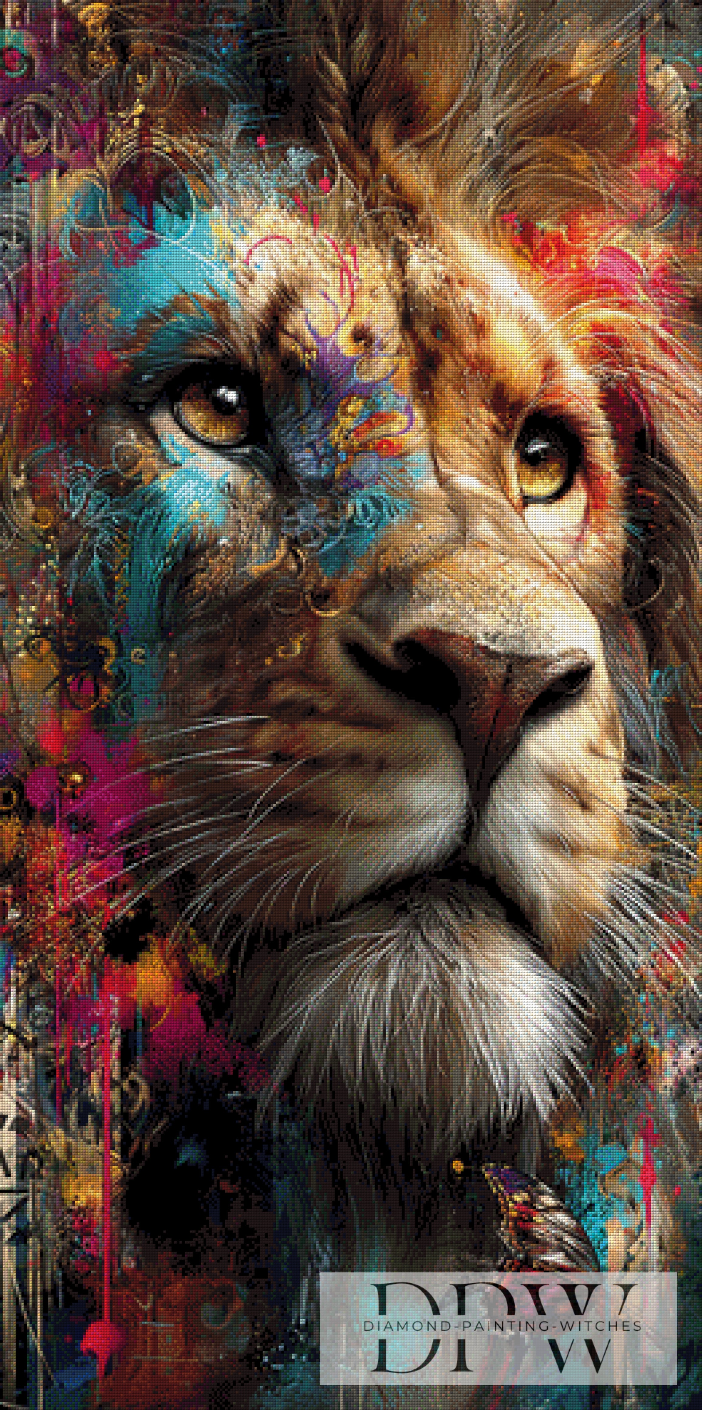 Splash Lion by ellufija mit 320/300 Farben