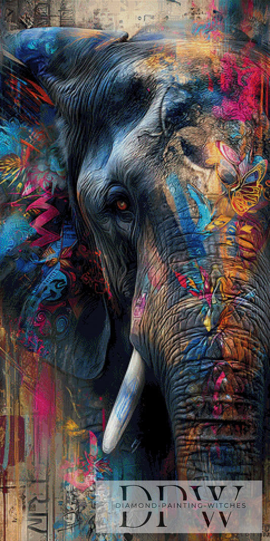 Elefant der Farben by ellufija mit 320 Farben