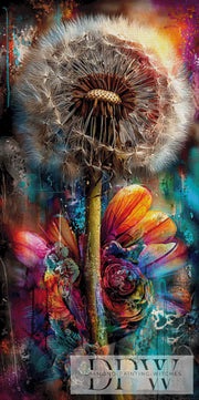 Pusteblume im Farbenwind by ellufija mit 360 Farben