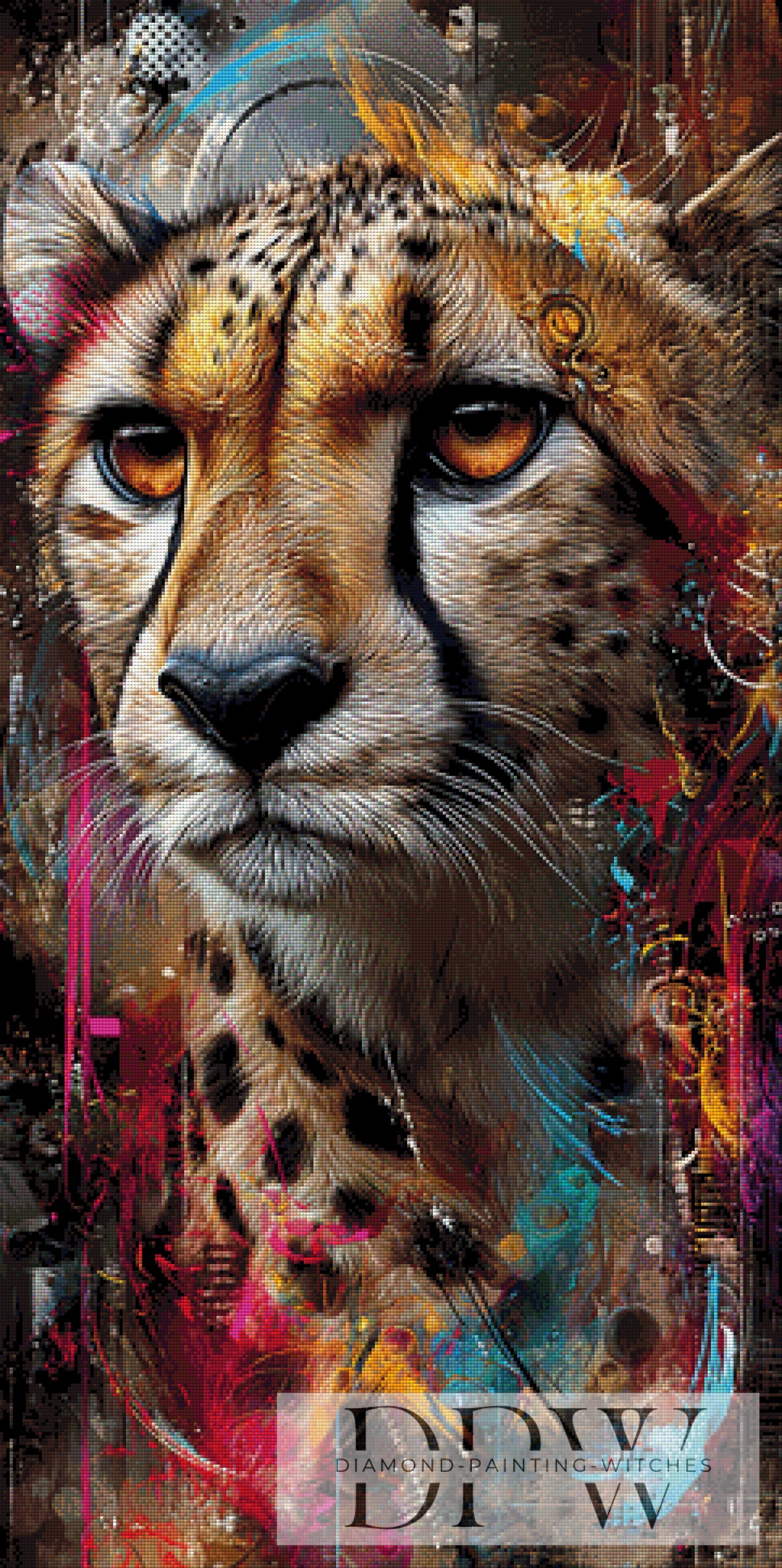 Splash Leo by ellufija 60x120cm mit 270 Farben DPW-6297