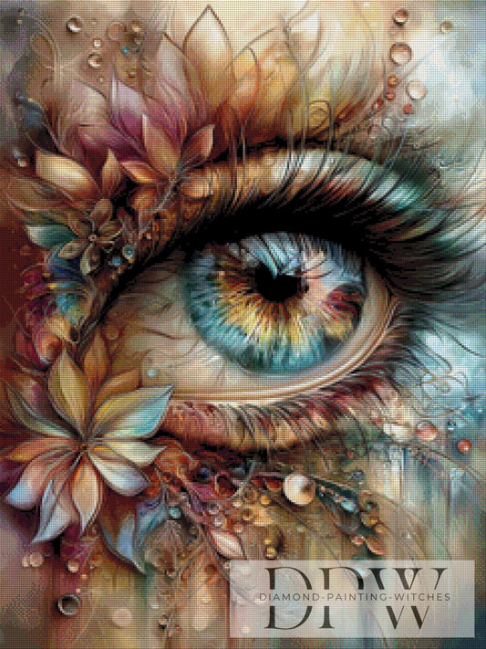 Floral Vision by CleoDora 60x80cm mit 220 Farben DPW-6306