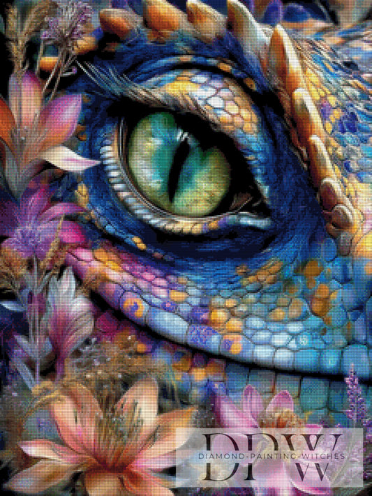 Echsenblick by CleoDora 60x80cm mit 320 Farben DPW-6314