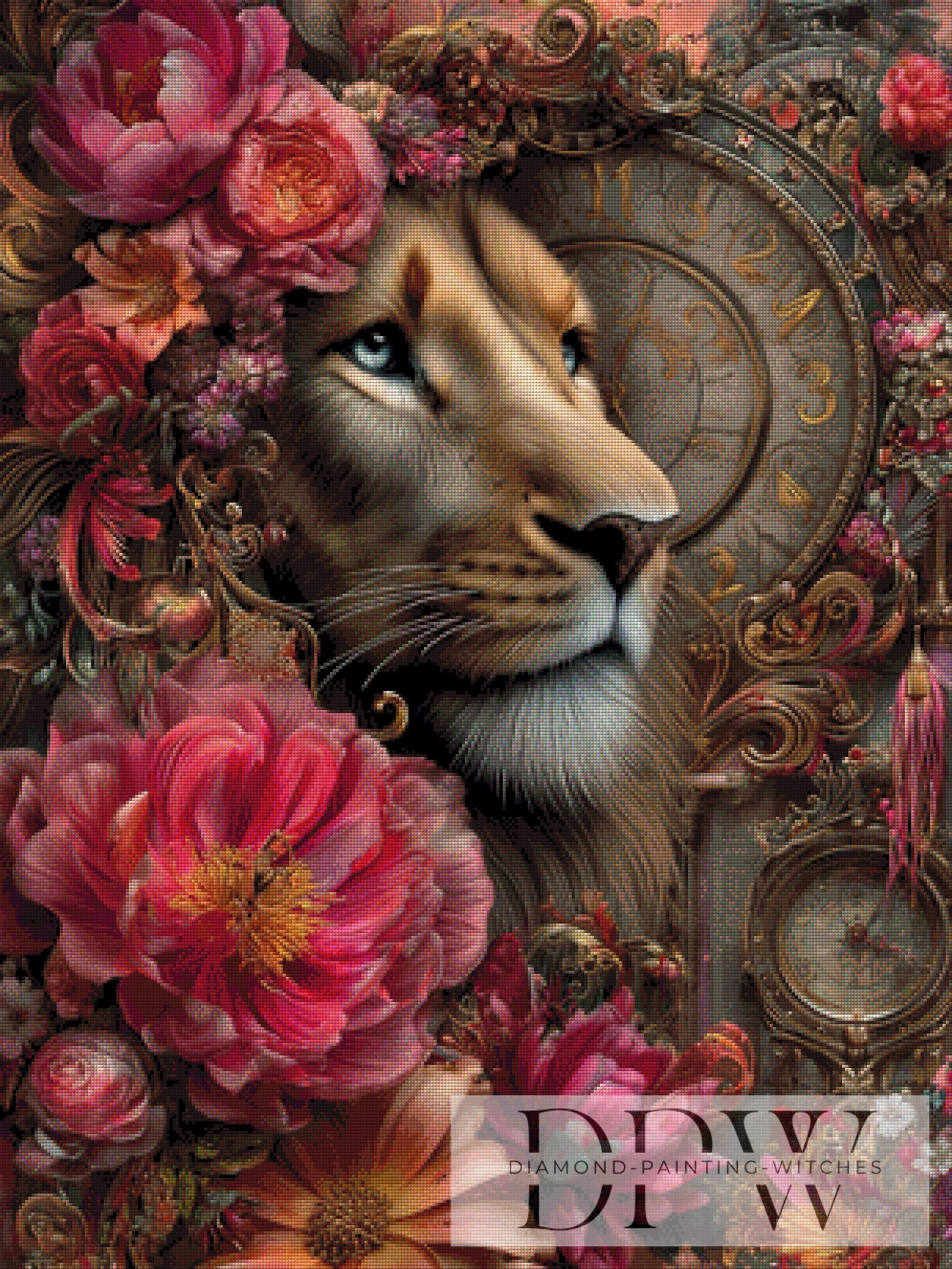 König der Blüten by CleoDora 75x100cm mit 220 Farben DPW-6326