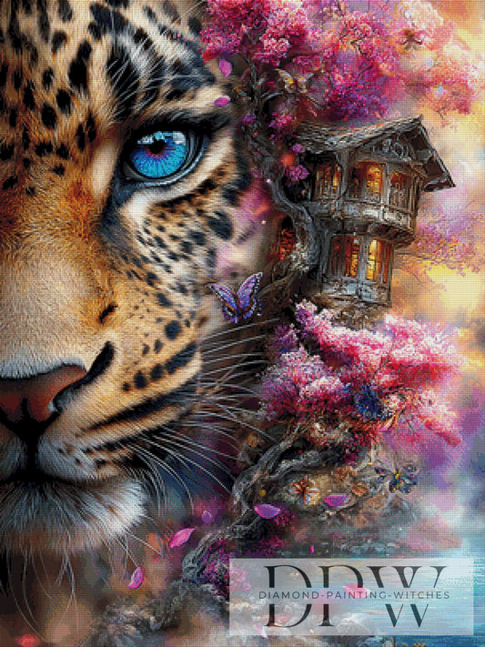 Zwischen Fell und Fantasie by Elly_A.I. 75x100cm mit 330 Farben DPW-6332