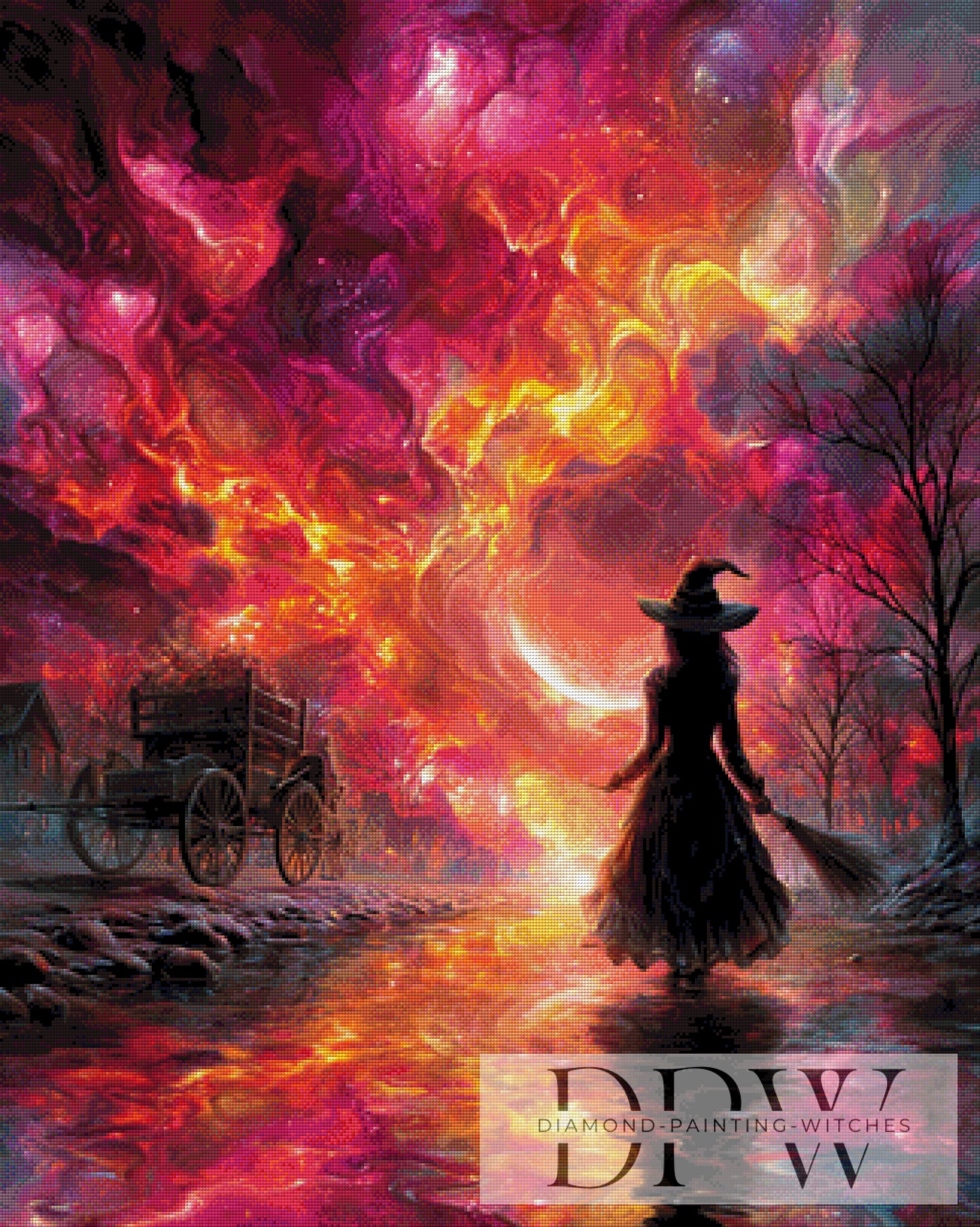 Hexenfeuer by Elly_A.I. 75x100cm mit 220 Farben DPW-6351