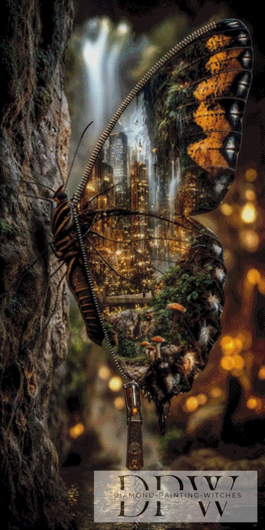 Nature meets Urban by Pixxel Pics 65x130cm mit 170 Farben DPW-6367