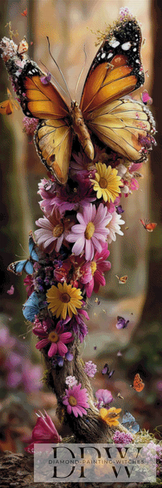 Platz auf den Blümchen by QN 50x150cm mit 270 Farben DPW-6374