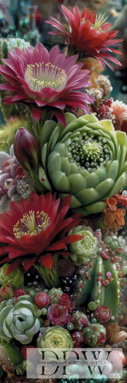 Sukkulenten by QN 50x150cm mit 270 Farben DPW-6380