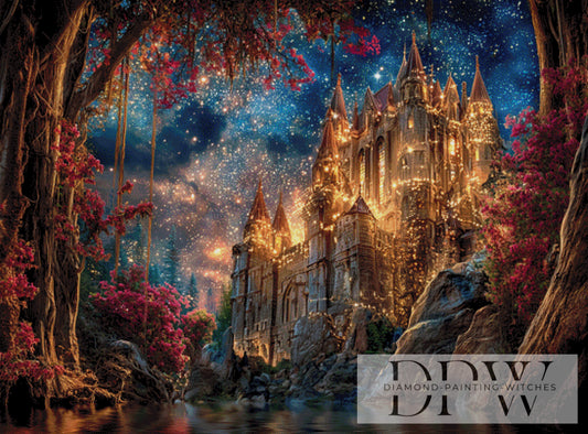 Schloß unter den Sternen by QN 135x100cm mit 300 Farben DPW-6383