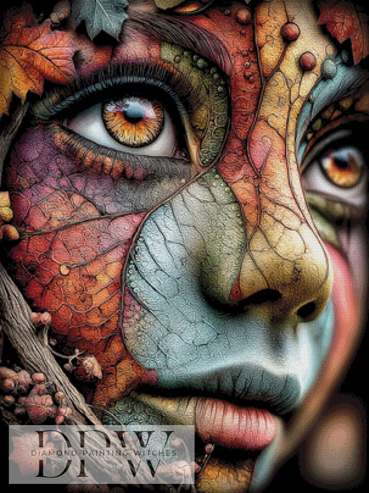 Im Laub der Seele by CleoDora 75x100cm mit 260 Farben DPW-6391