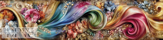 Blütengeflecht by CleoDora 200x55cm 370 Farben DPW-6396