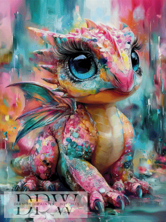 Konfettidrache by CleoDora 75x100cm mit 370 Farben DPW-6398