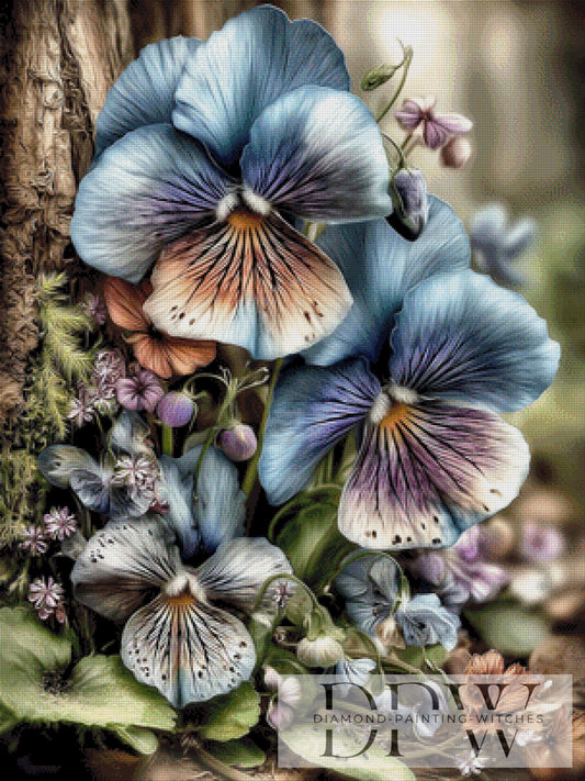 Waldblümchen by CleoDora 75x100cm mit 220 Farben DPW-6408