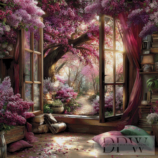 Paradiesflieder by CleoDora 100x100cm mit 230 Farben DPW-6448