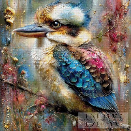 Kookaburra by CleoDora 80x80cm mit 310 Farben DPW-6449