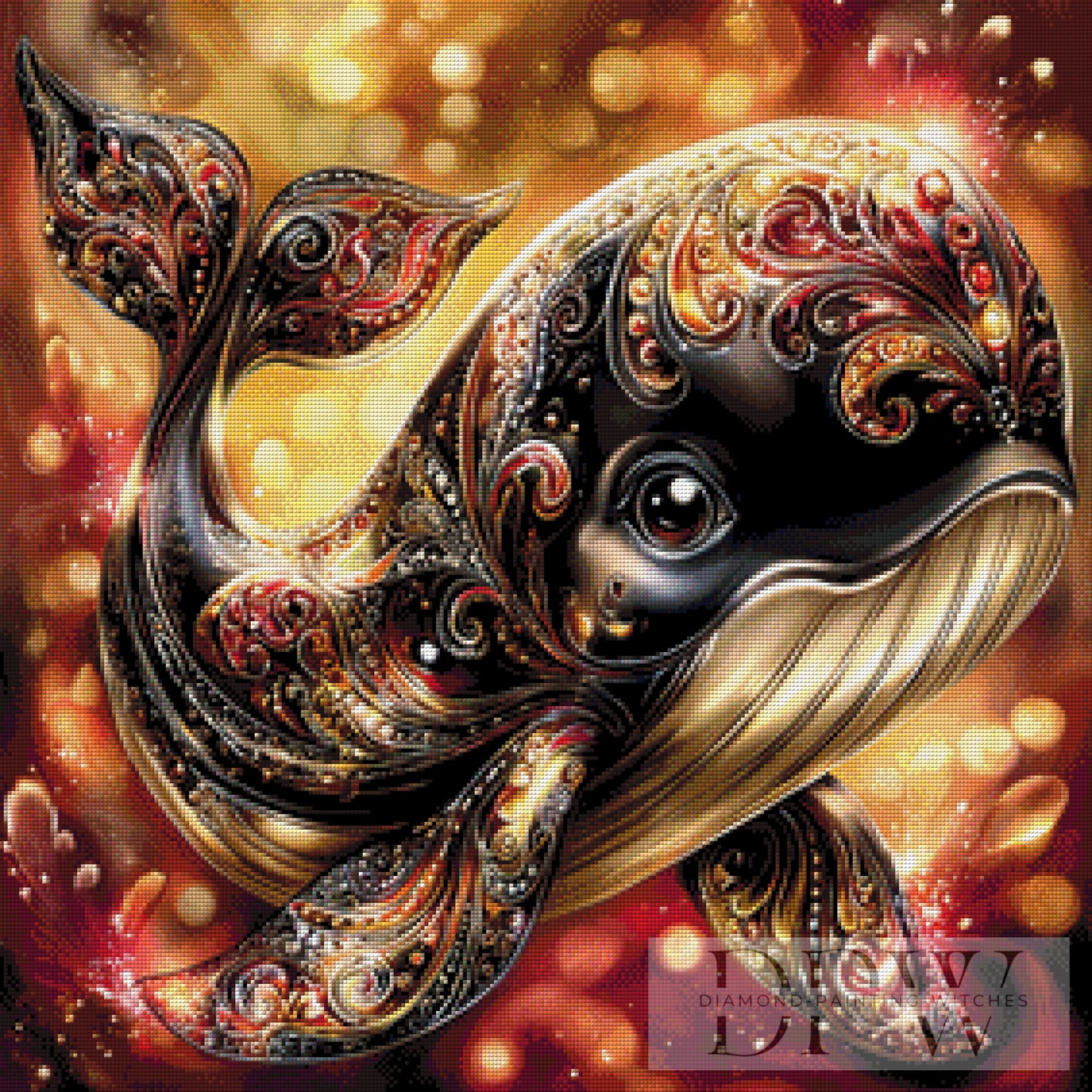 Glutwal by theA.art 70x70cm mit 220 Farben DPW-6452