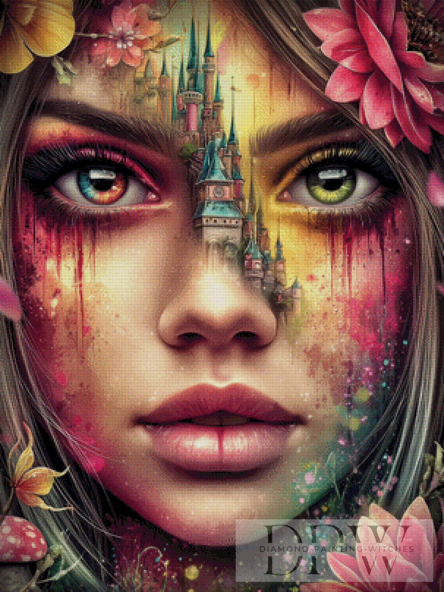 Hüterin der zwei Augen by Sweet_Loco_AI 75x100cm mit 260 Farben DPW-6455