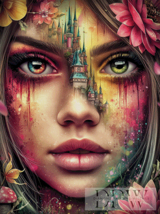 Hüterin der zwei Augen by Sweet_Loco_AI 75x100cm mit 260 Farben DPW-6455