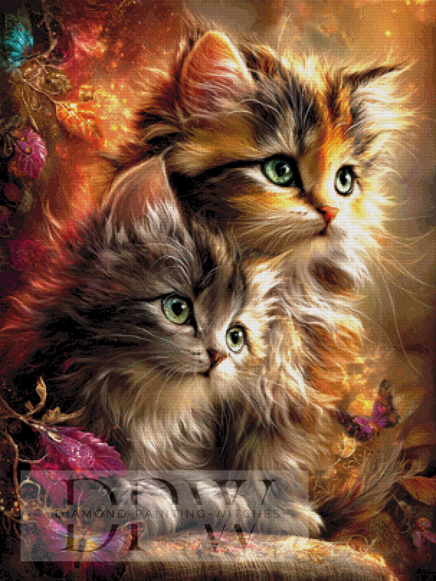 Flauschige Zweisamkeit by CreatiVart 75x100cm mit 250 Farben DPW-6465