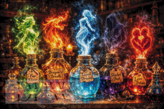 Magic Potions by Pixxel Pics 120x80cm mit 330 Farben DPW-6466