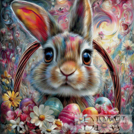 Frohe Ostern by CleoDora 80x80cm mit 320 Farben DPW-6467