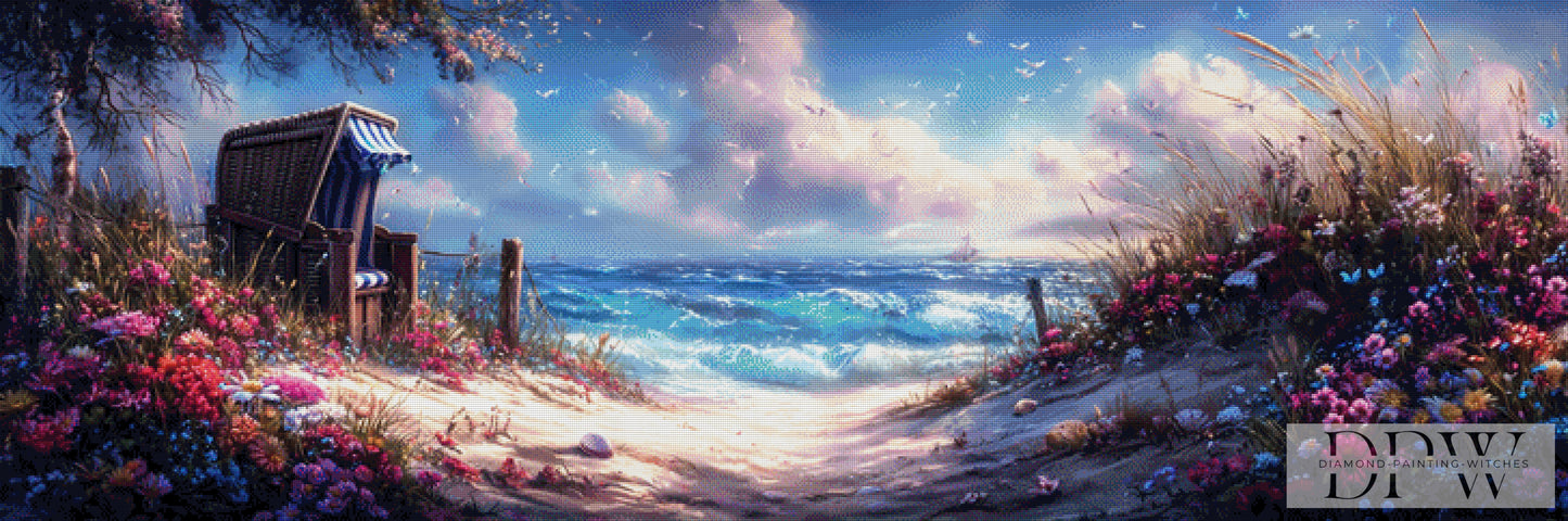Der Weg zum Meerlicht by ellufija 180x60cm mit 270 Farben DPW-6482