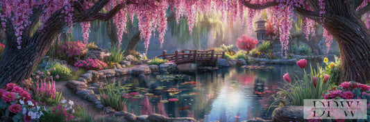 Garten der fallenden Blüten by ellufija 180x60cm mit 290 Farben DPW-6489
