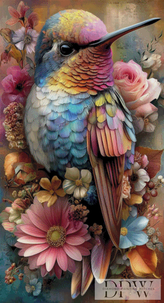Gesang der Farbenflügel by CleoDora 60x110cm mit 300 Farben DPW-6499