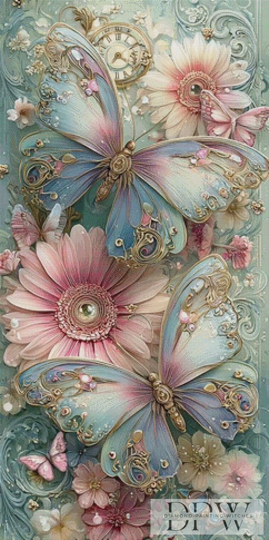 Tanz der Pastellflügel by Elly_A.I. 60x120cm mit 200 Farben DPW-6504