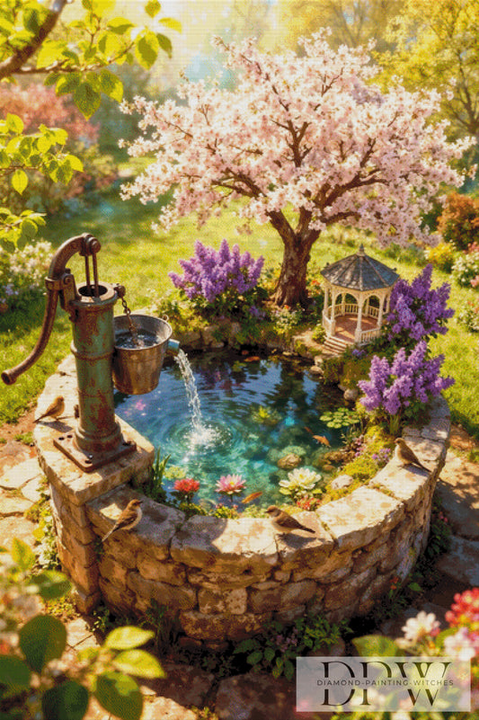 Spring garden by Pixxel Pics 100x150cm mit 330 Farben DPW-6510