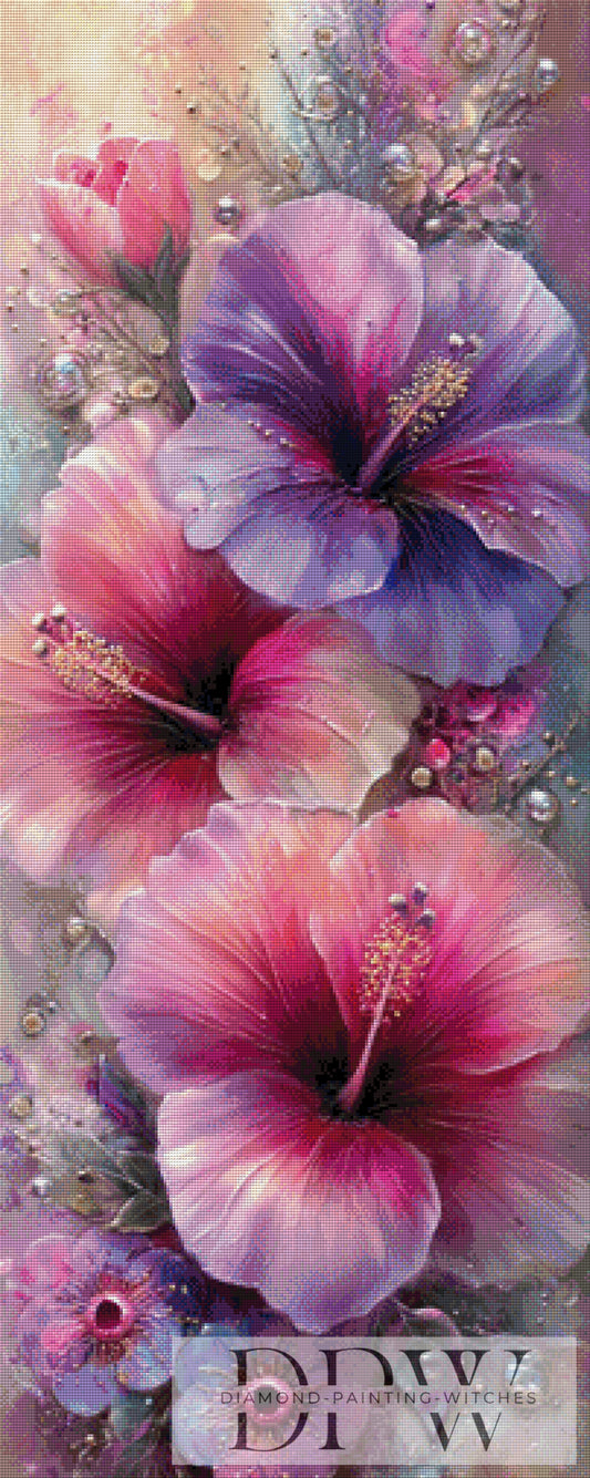 Seidenblüten by Elly_A.I. 50x125cm mit 200 Farben DPW-6517
