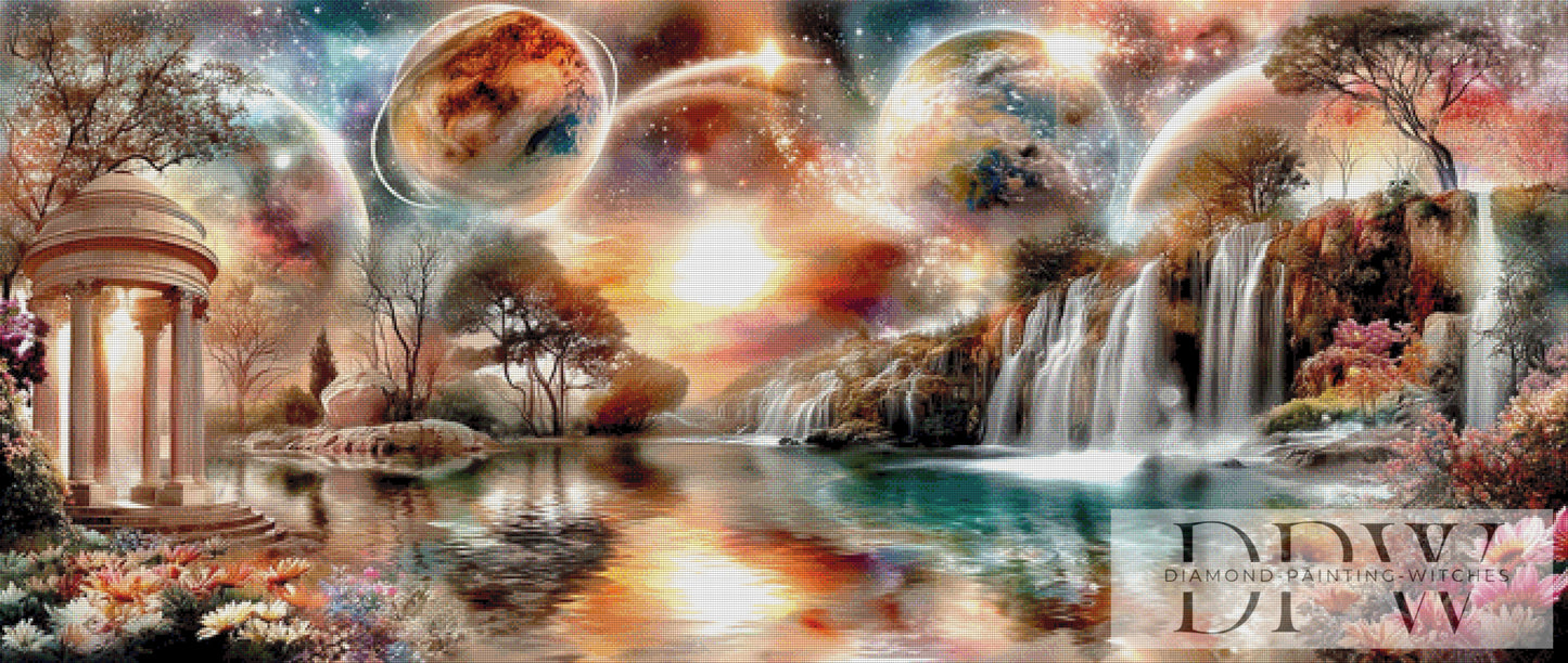 Himmelssee by CleoDora 165x70cm 320 Farben DPW-6537