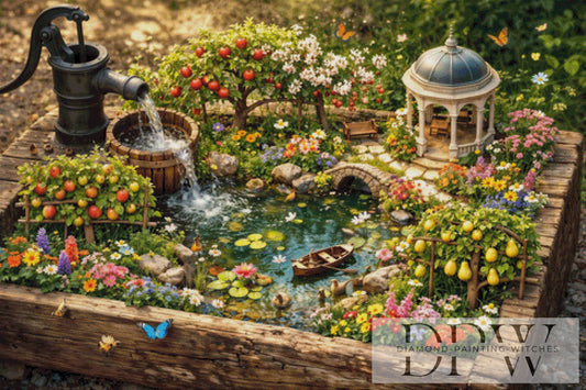 Sommer im Holztrog by Pixxel Pics 120x80cm mit 300 Farben DPW-6519