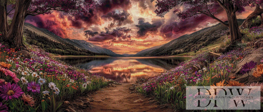 Abendsee by CleoDora 140x60cm 200 Farben DPW-6539
