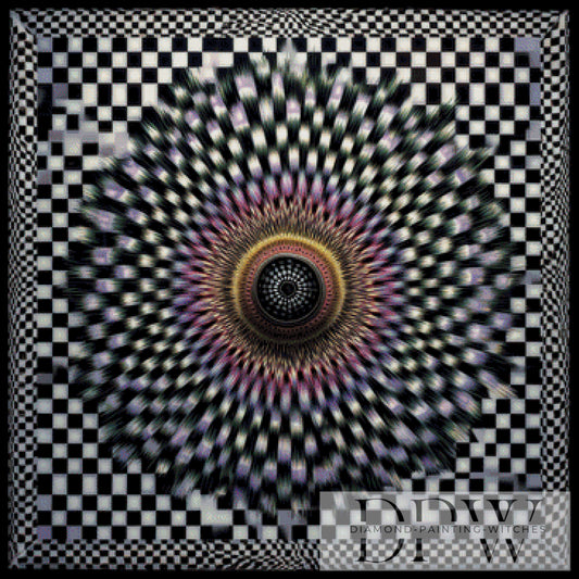 Illusionskreis by by QN 90x90 165 Farben DPW-6541